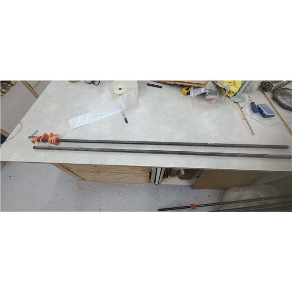 FOUR 60" PIPE WOOD CLAMPS