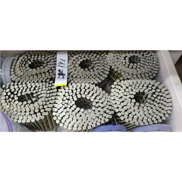 SIX 3 1/2" FRAMING NAIL COILS