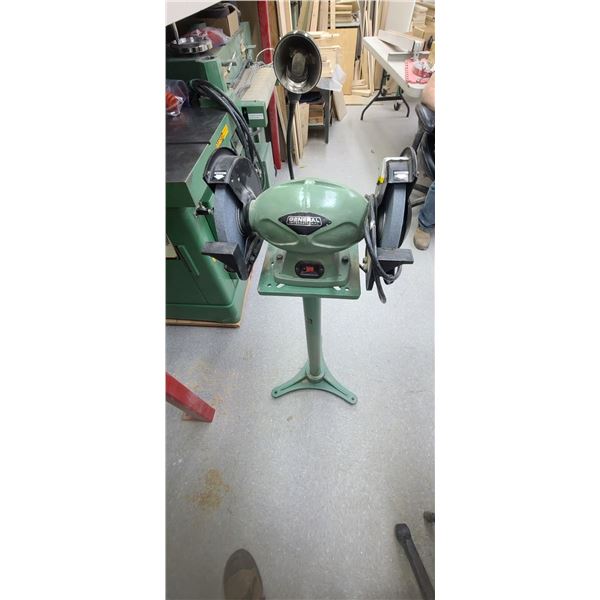 GENERAL INTERNATIONAL 8" 1/2HP PEDISTAL GRINDER