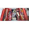 Image 4 : TOOL BOX WITH ASSORTED TOOLS