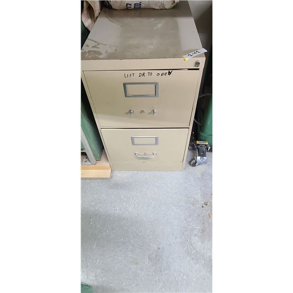 TWO DRAWER FILE CABINET