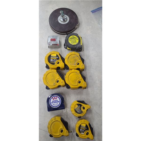 LOT OF TAPE MEASURE 12' TO 100'