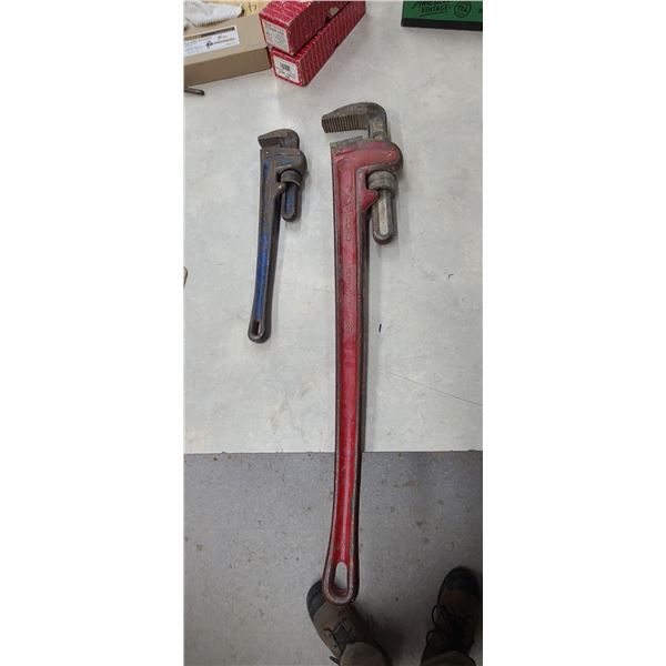 RIGID 36" AND 18" PIPE WRENCHES