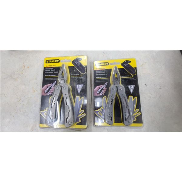 TWO NEW STANLEY 12 MULTI TOOLS