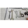 Image 4 : MISC. LOT : SOLDERING STAND, WRENCHES, KITCHEN CABINET TOOL, CABLE AND OTHER PLEASE SEE IMAGES FOR M