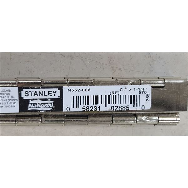 EIGHT 6' (72") X 1 1/4" CONTINUOUS HINGES/PIANO HINGES