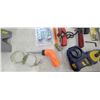 Image 12 : MISC LOT: CHALK LINE, POST LEVEL, PULLEYS, RATCHET STRAP AND MORE. PLEASE SEE IMAGES FOR MORE DETAIL