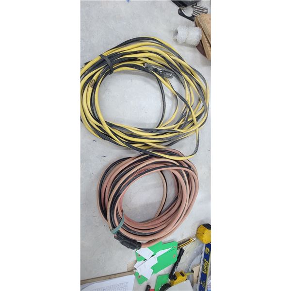 TWO 50' HEAVY DUTY EXTENSION CORDS
