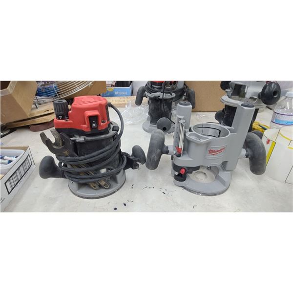 MILWAUKEE VARIABLE SPEED 2400RPM ROUTER MODEL 5615-20 COMES WITH TWO BASES