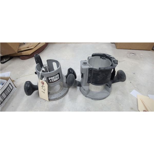 PORTER CABLE AND MILWAUKEE BASES