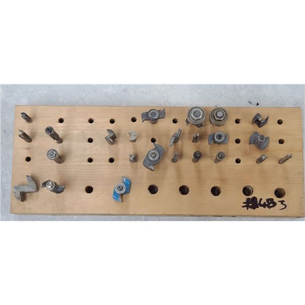 QTY 24 ASSORTED 3/8" AND 1/4" ROUTER BITS