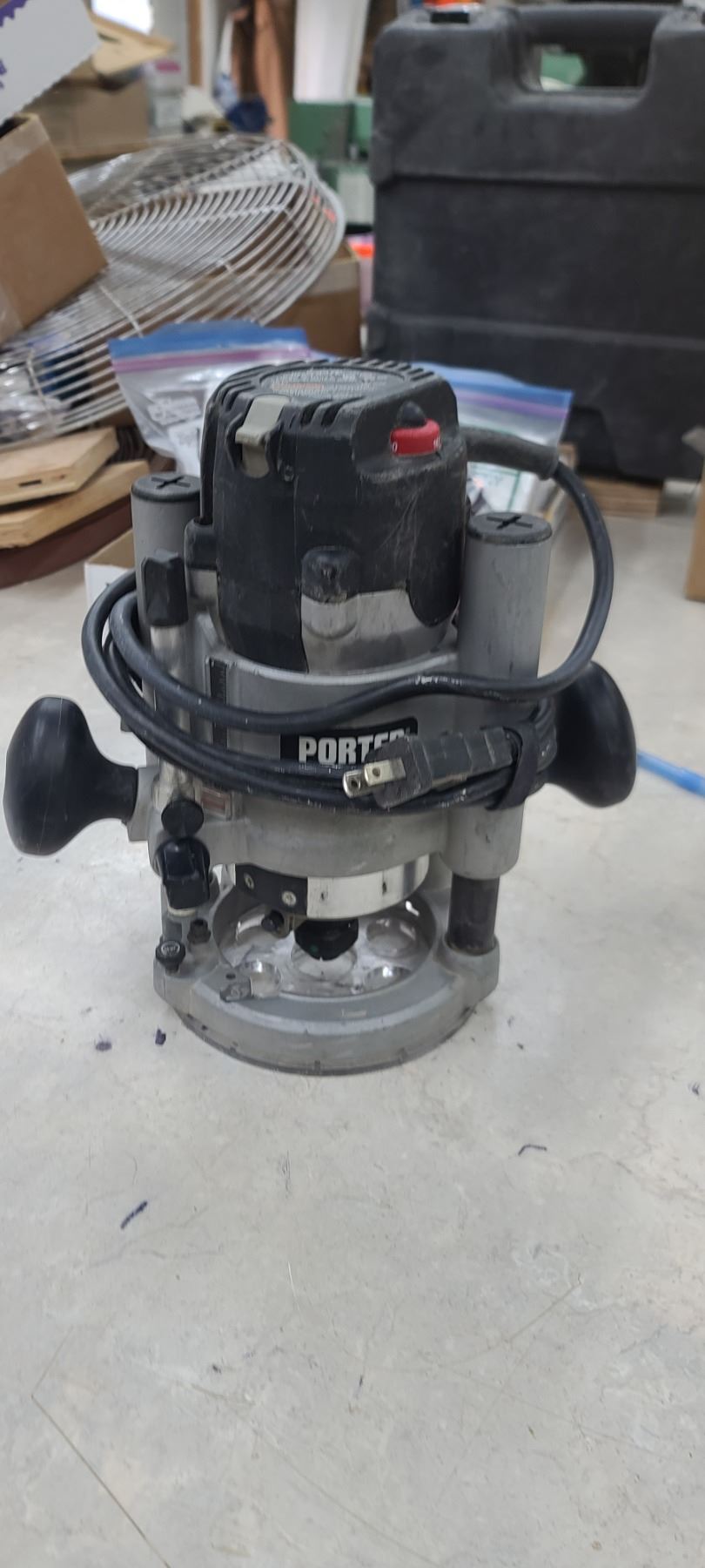 PORTER CABLE MODEL 89 HEAVY DUTY ROUTER COMES WITH BASE AND COLLET ...