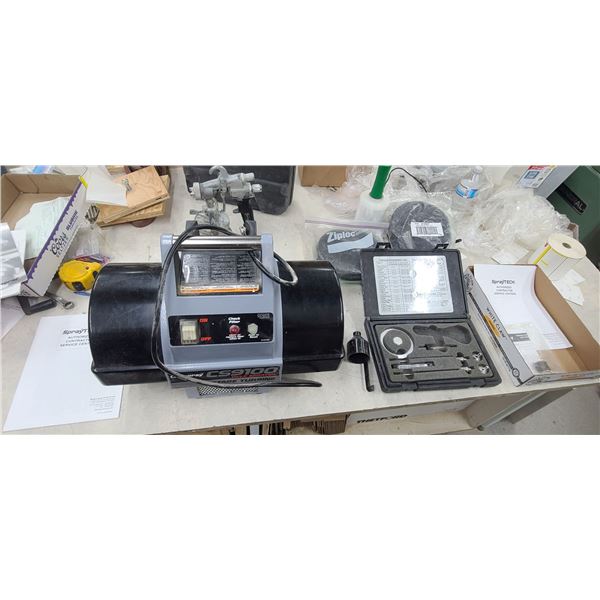 CAP SPRAY CS9100 HVLP SPRAYER  4-STAGE TURBINE WITH MAXUM HVLP SPRAY GUN AND THE FINISHING TOOL NOSS