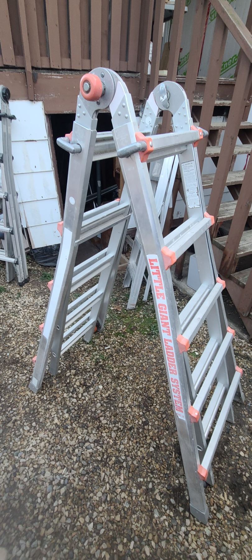21' LITTLE GIANT LADDER SYSTEM TYPE 1A - A FRAME EXTENDABLE LADDER ...