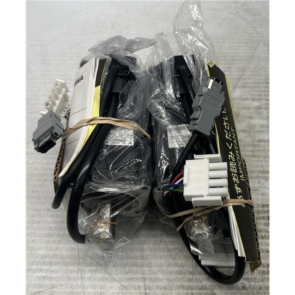 (2) Yaskawa #SGMAH-04A1F41 AC Servo Motors