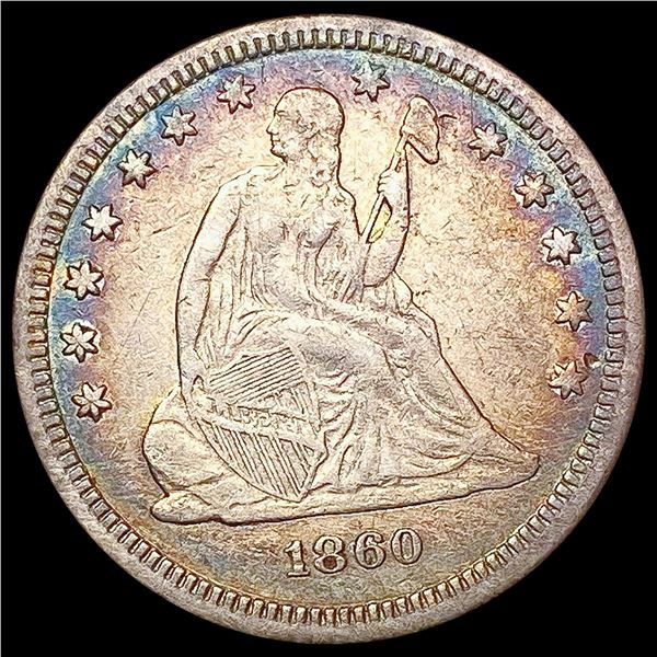 1860 Seated Liberty Quarter CLOSELY UNCIRCULATED