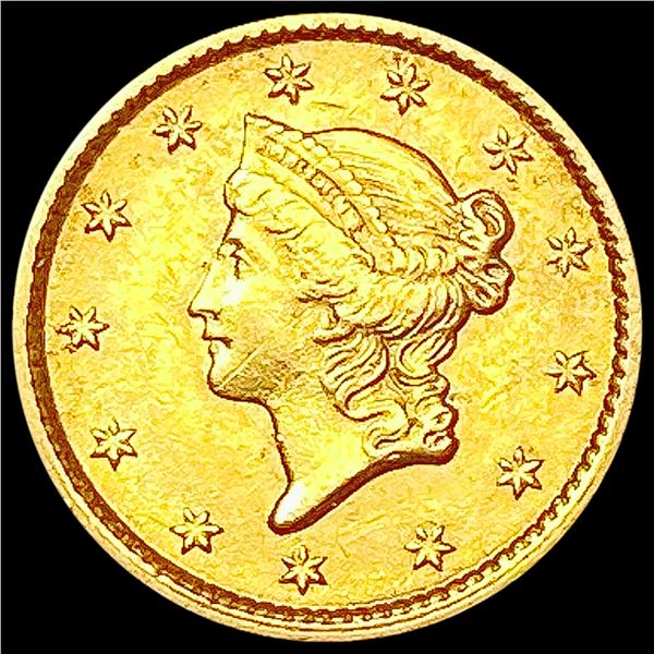 1853 Rare Gold Dollar CHOICE AU