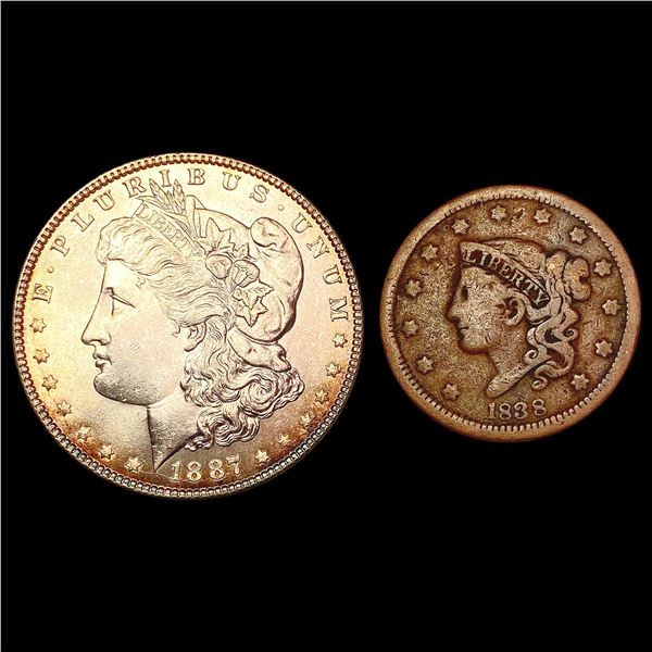 [2] 1838-1887 Varied US Coins HIGH GRADE