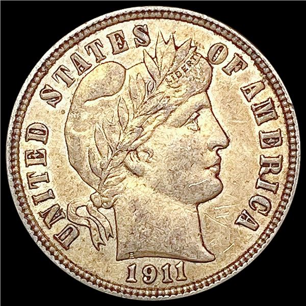 1911-D Barber Dime CLOSELY UNCIRCULATED