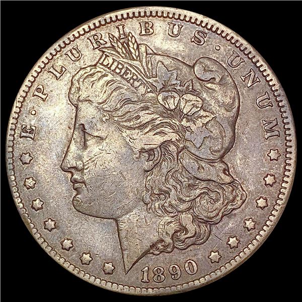 1890-CC Morgan Silver Dollar NEARLY UNCIRCULATED
