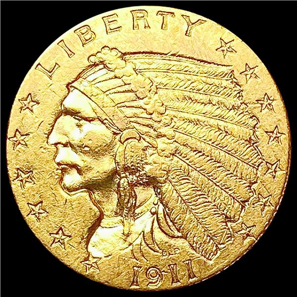 1911 $2.50 Gold Quarter Eagle CLOSELY UNCIRCULATED