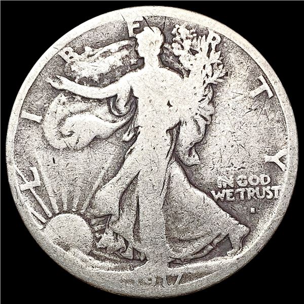 1917 Walking Liberty Half Dollar NICELY CIRCULATED