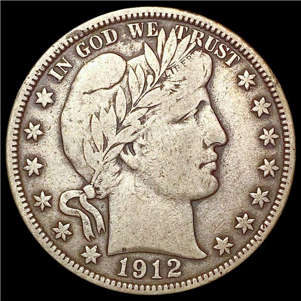 1912 Barber Half Dollar LIGHTLY CIRCULATED