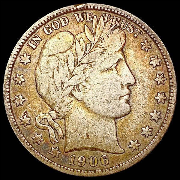 1906-D Barber Half Dollar LIGHTLY CIRCULATED