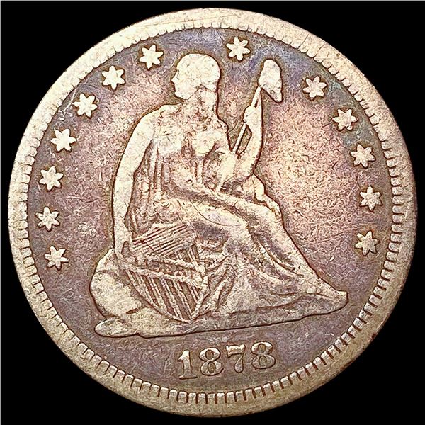 1878 Seated Liberty Quarter NICELY CIRCULATED
