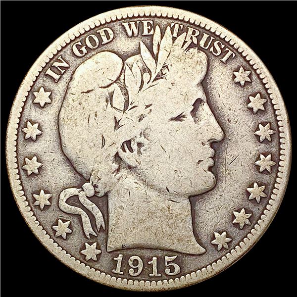 1915 Barber Half Dollar NICELY CIRCULATED