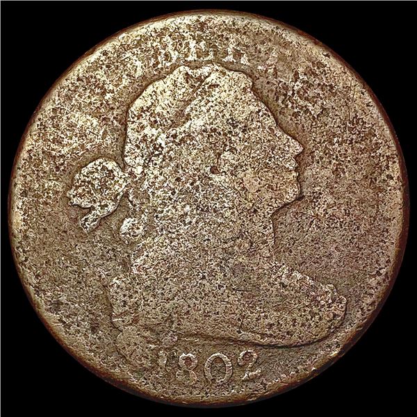 1802 Draped Bust Large Cent NICELY CIRCULATED