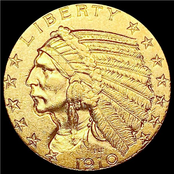 1910 $5 Gold Half Eagle UNCIRCULATED