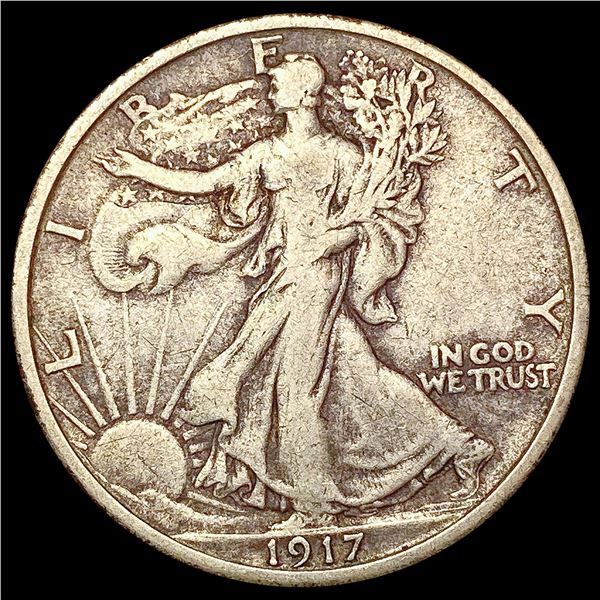 1917 Walking Liberty Half Dollar LIGHTLY CIRCULATED