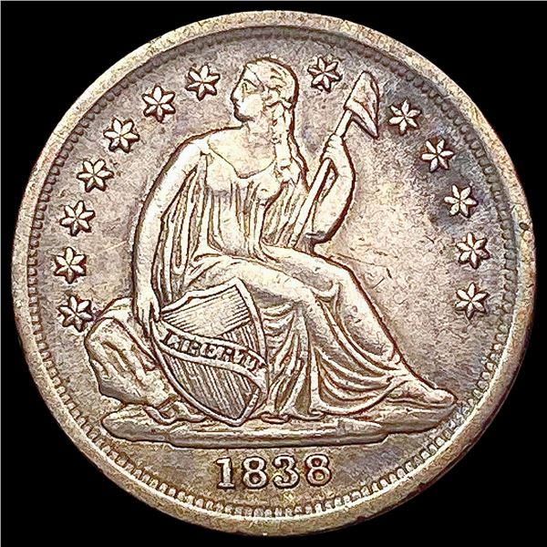 1838 Seated Liberty Dime CLOSELY UNCIRCULATED