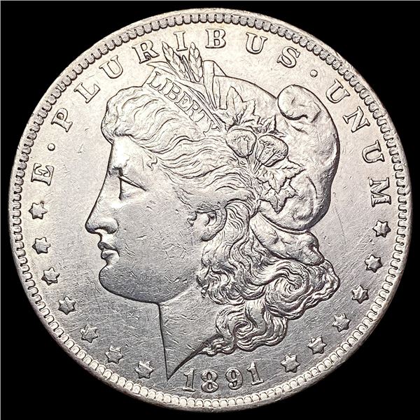 1891-CC Morgan Silver Dollar CHOICE AU