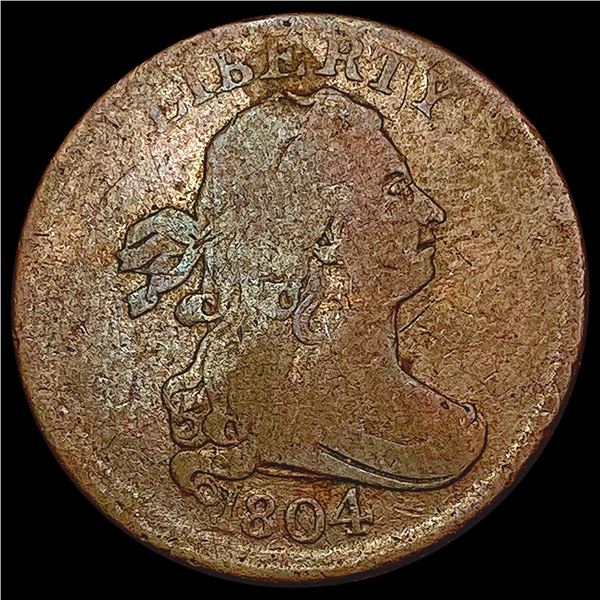 1804 Draped Bust Half Cent NICELY CIRCULATED