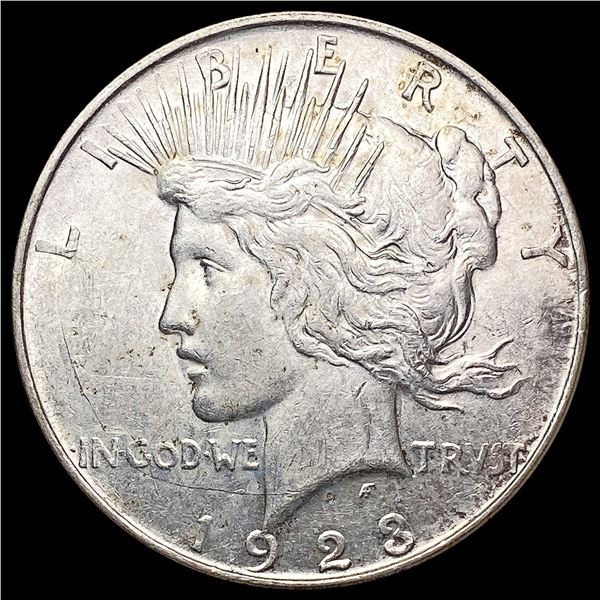 1923-D Silver Peace Dollar CHOICE AU