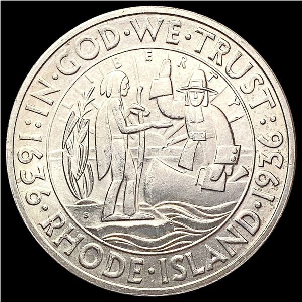 1936-S Rhode Island Half Dollar GEM BU