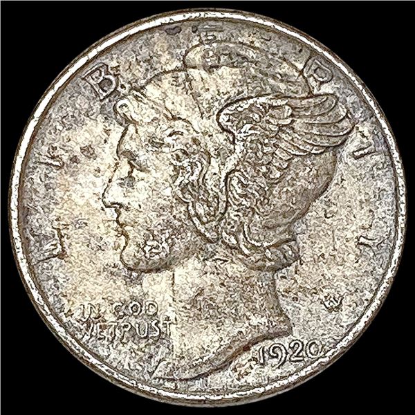 1920-D Mercury Dime CHOICE AU