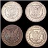 Image 2 : [4] 1878-1901 Morgan Silver Dollar HIGH GRADE