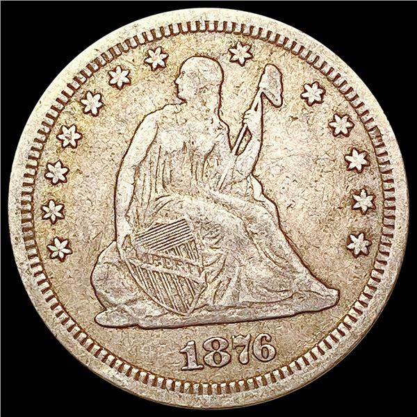 1876 Seated Liberty Quarter LIGHTLY CIRCULATED
