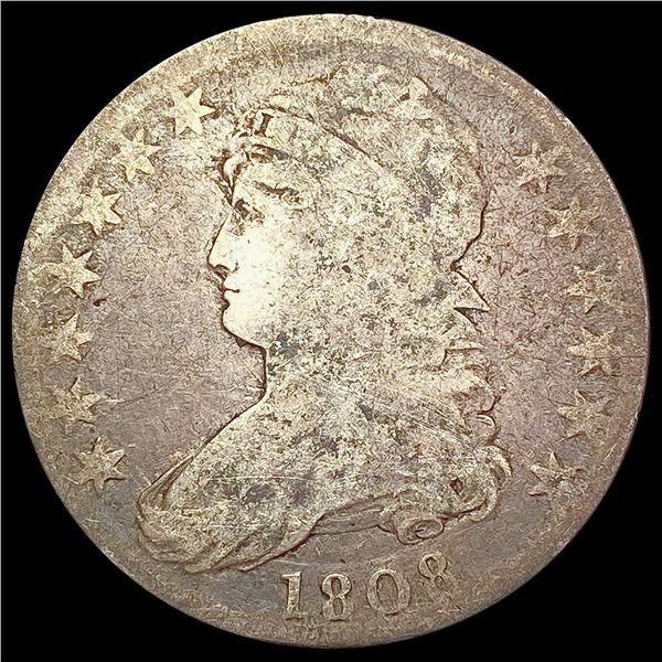 1808 Capped Bust Half Dollar NICELY CIRCULATED