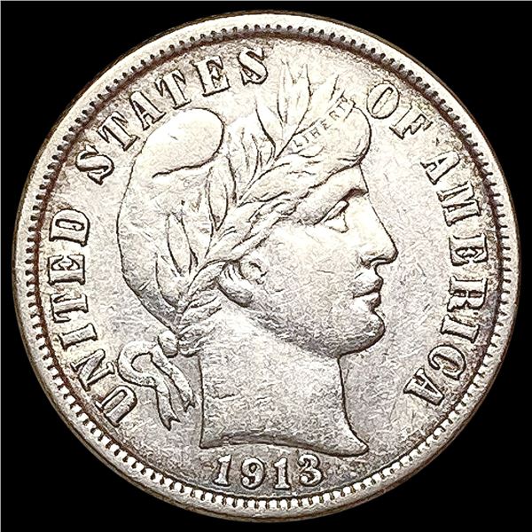 1913 Barber Dime CLOSELY UNCIRCULATED