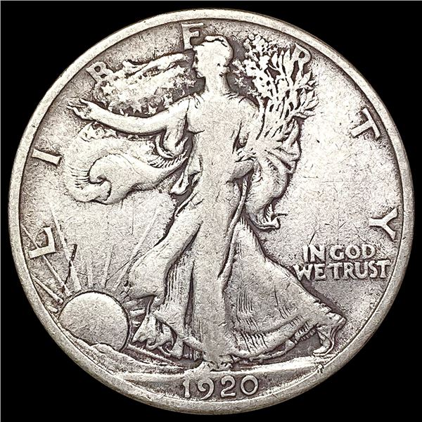 1920-D Walking Liberty Half Dollar NICELY CIRCULATED