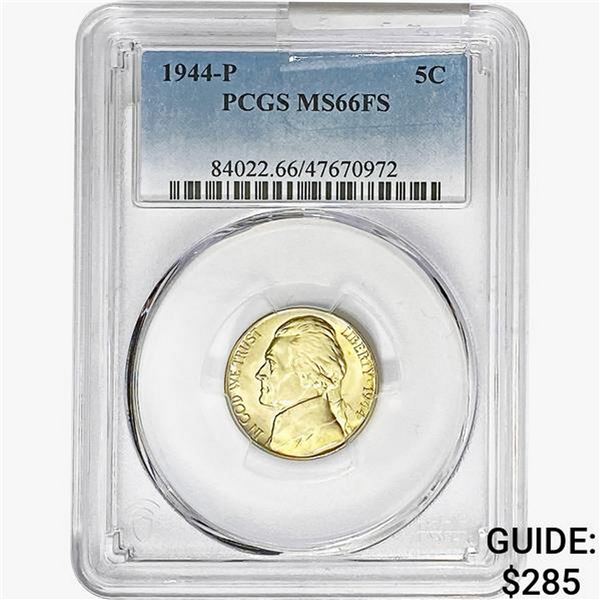 1944-P Jefferson Nickel PCGS MS66 FS