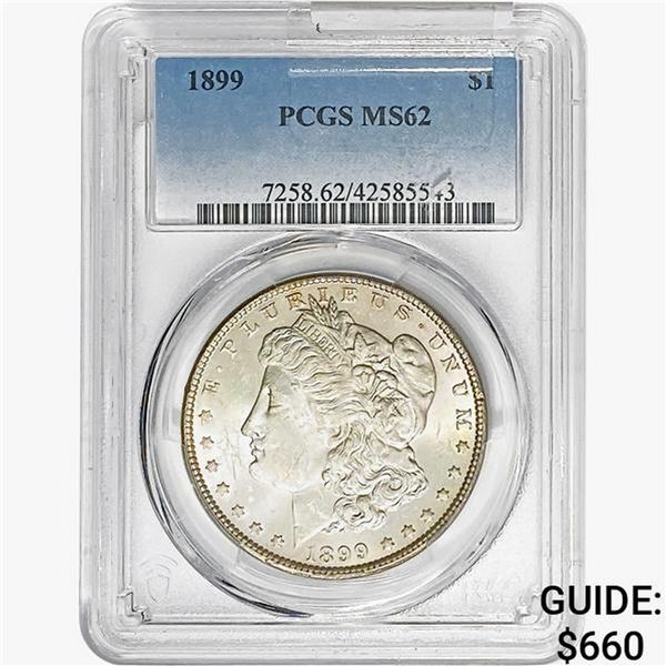 1899 Morgan Silver Dollar PCGS MS62
