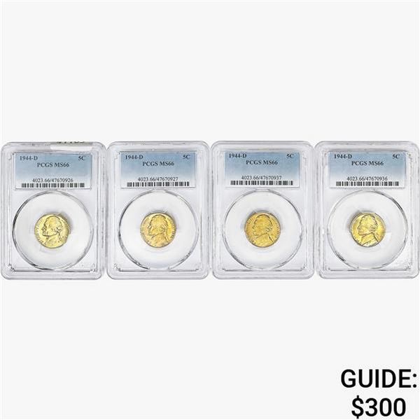 [4] 1944-D Jefferson Nickel PCGS MS66