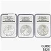 Image 1 : [3] 2006 Silver Eagle NGC MS/PF69