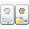 Image 2 : [2] 1942&1946 Jefferson Nickel NGC MS/PF65/66