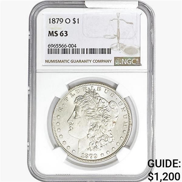 1879-O Morgan Silver Dollar NGC MS63